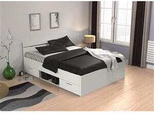 Multifunkční postel 140x200 MICHIGAN perleťově bílá